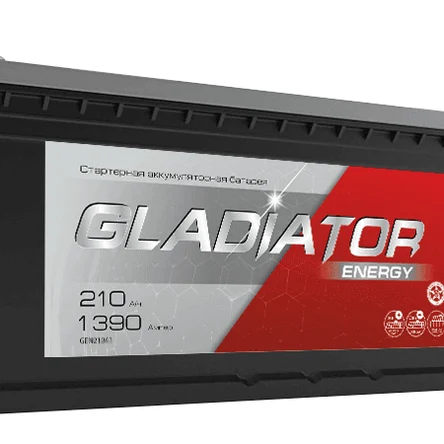 Аккумулятор GLADIATOR Energy 6СТ-210L(4) болт