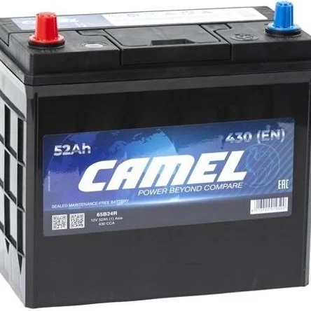 Аккумулятор CAMEL Asia, 238x129x225, прямая полярность, 52 Ач, 6СТ52(1) 65B24R