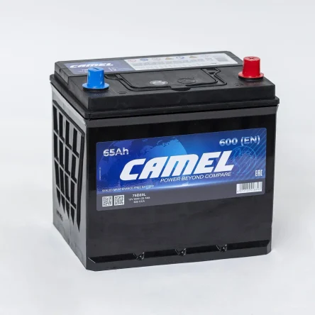 Автомобильный аккумулятор CAMEL 12V 65Ah (0) Asia (75D23L)
