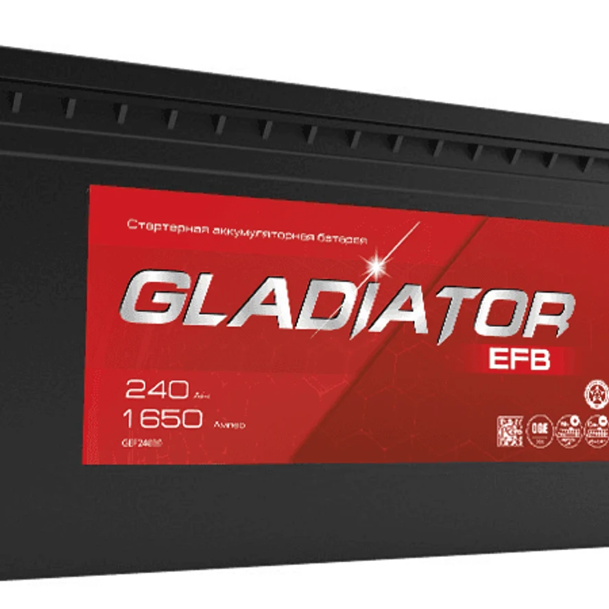 Аккумулятор GLADIATOR EFB 6СТ-240L(3)